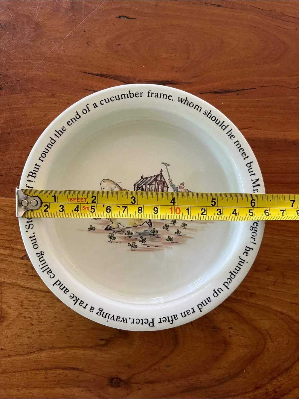 Vintage Wedgewood Peter Rabbit Display Bowl Made In England Porridge Bowl